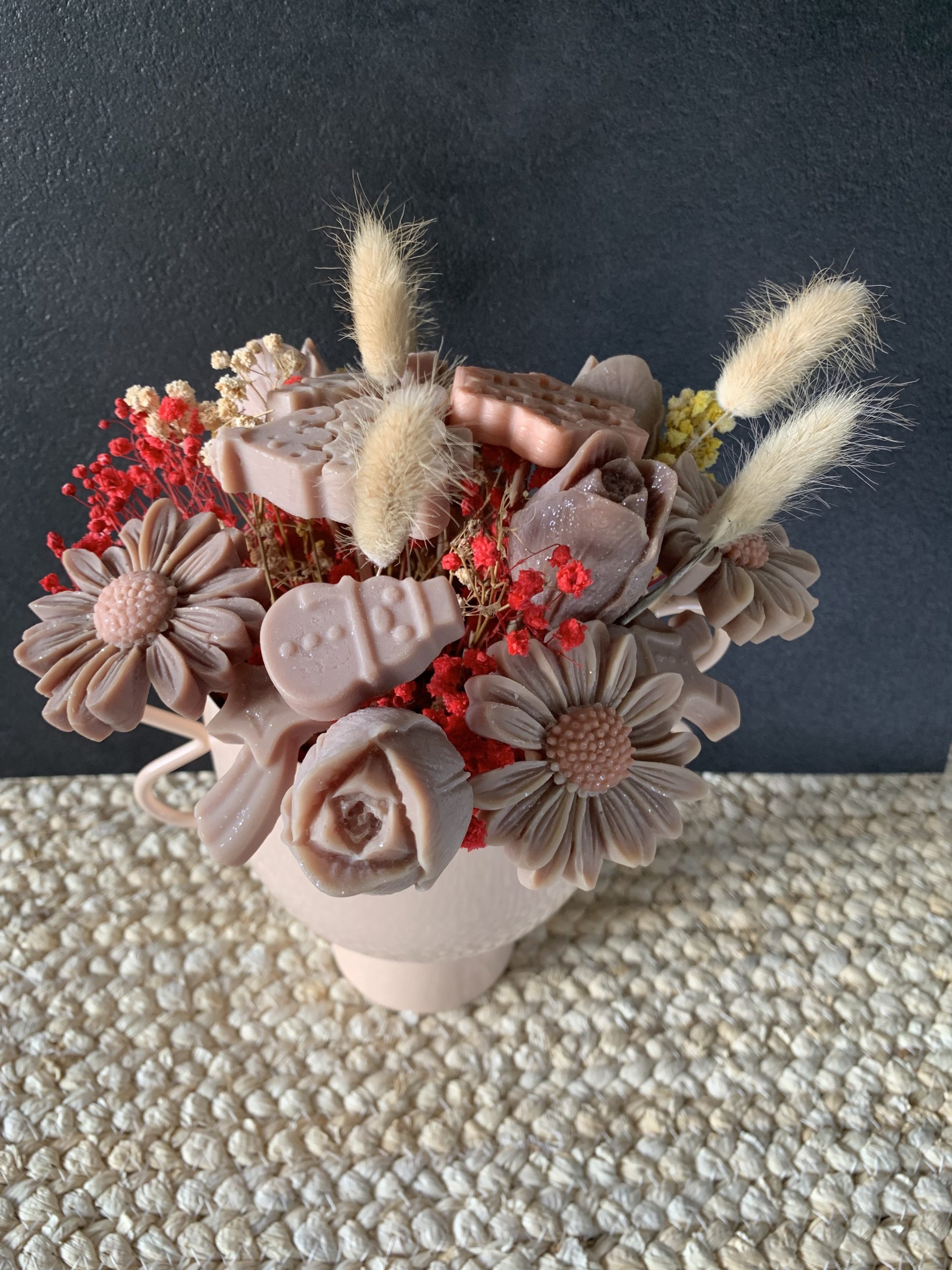 Bouquet éternel Chocolat-noisette une gourmandise visuelle et olfactive
