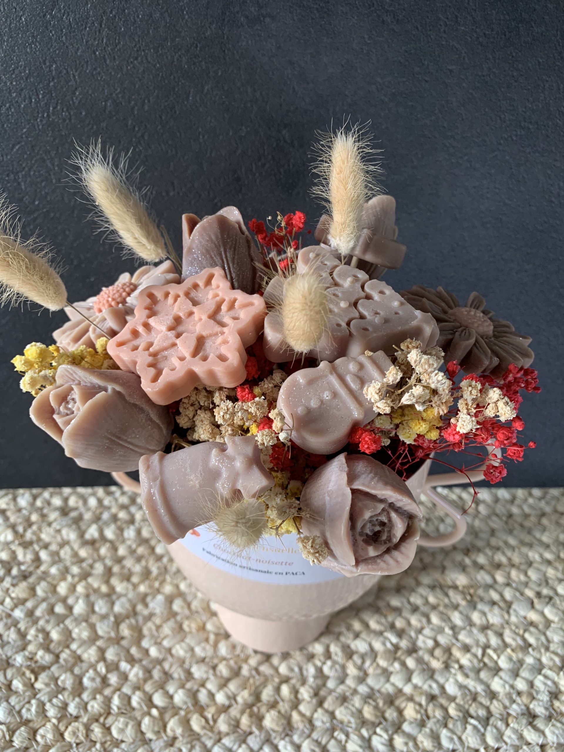 Bouquet éternel Chocolat-noisette une gourmandise visuelle