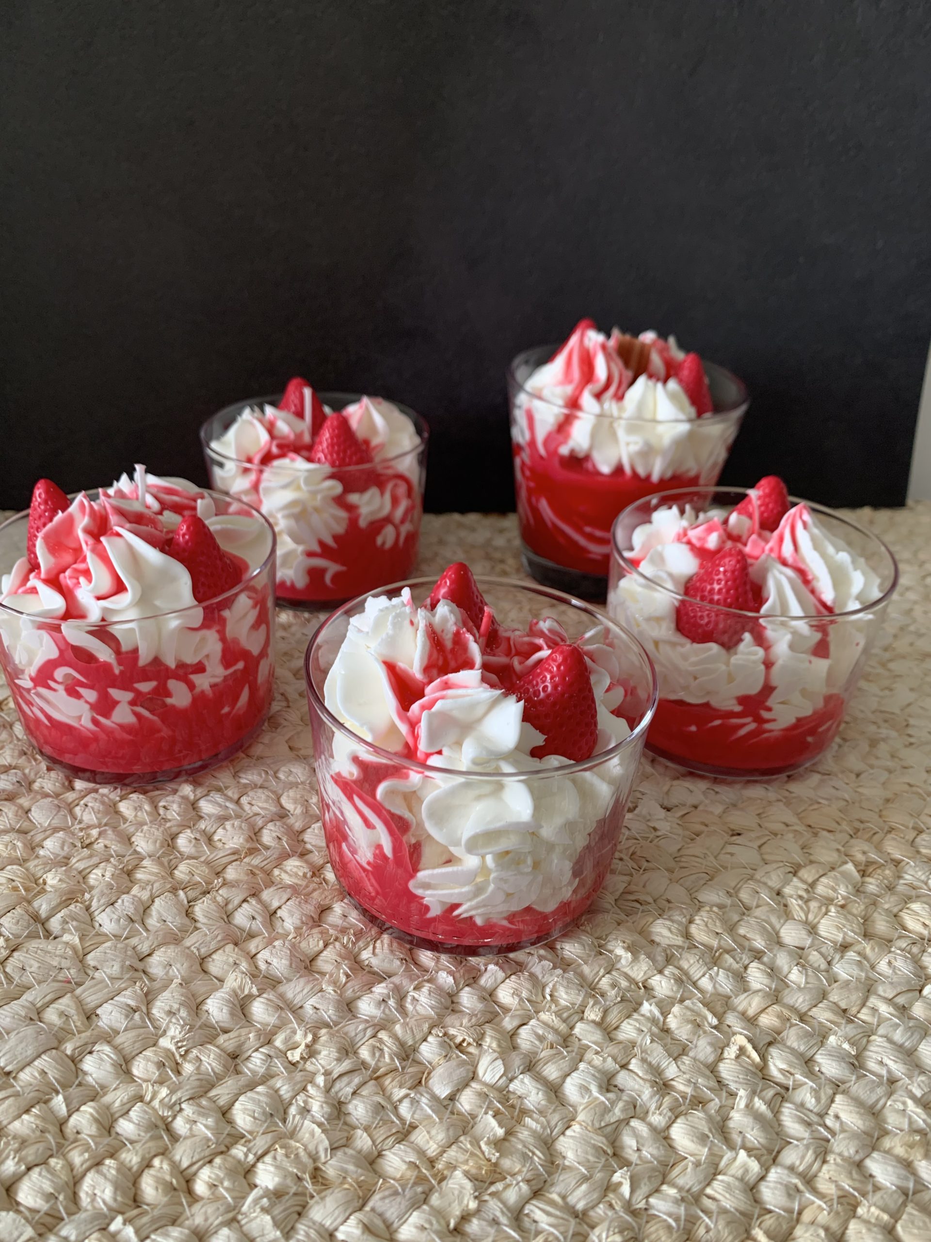 bougies gourmandes fraise des bois