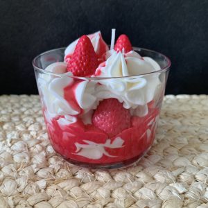 bougie gourmande fraise des bois artisanale