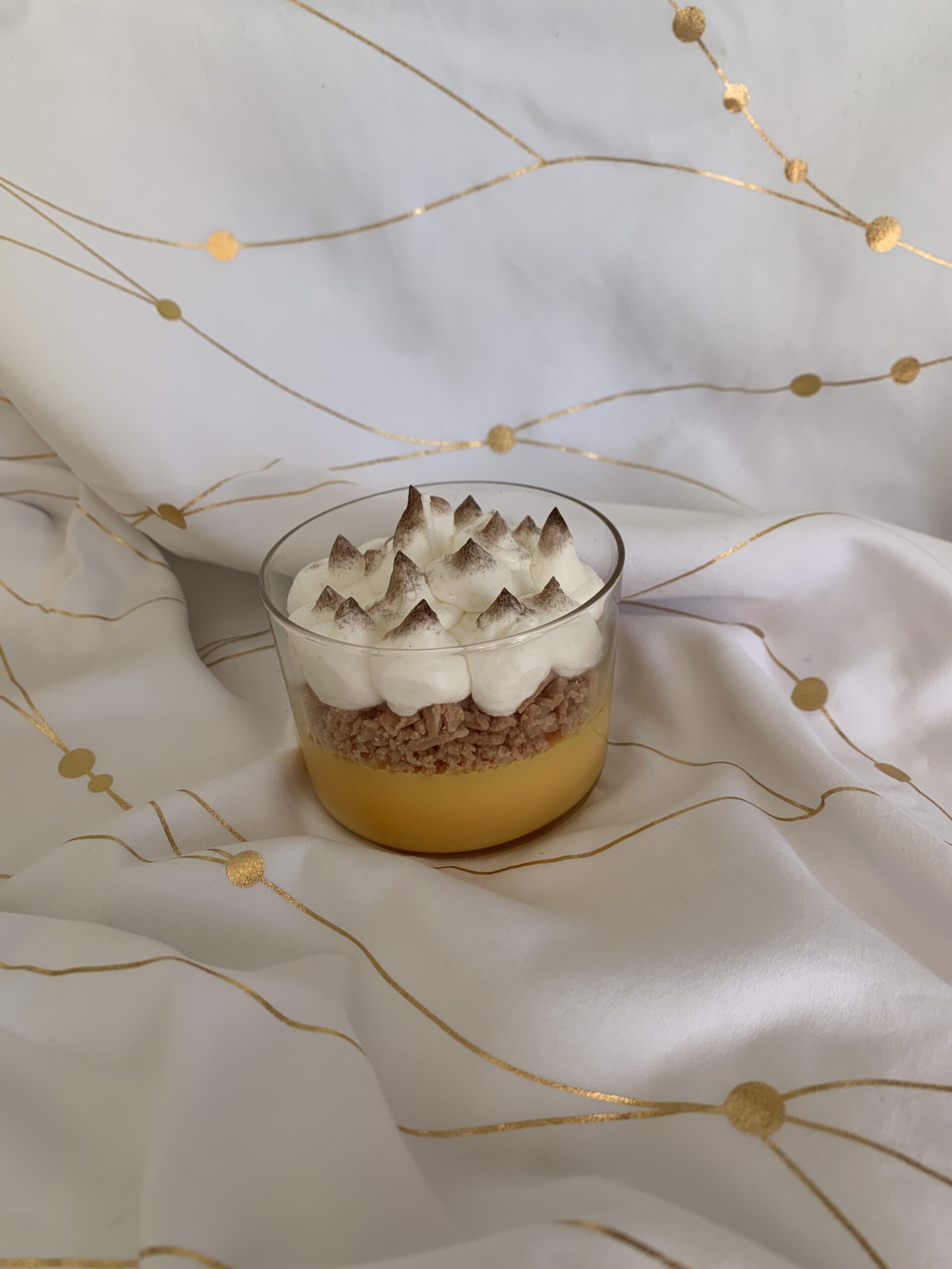 Bougie artisanale citron meringuée ambiance hygge du sud