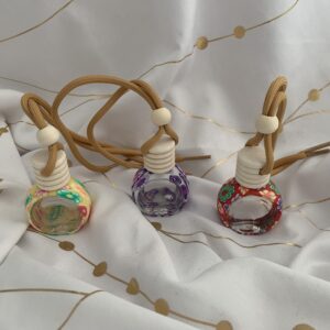 Diffuseur parfumé voiture bobo chic coloré avec bouchon en bois