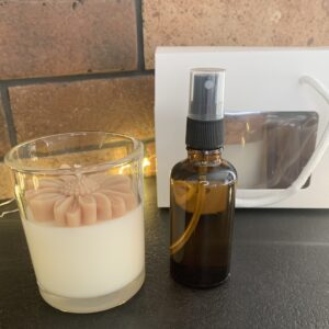 Coffret rituel duo gingembre de Kerala bougie et parfum d’ambiance Auréa des Sens