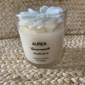 bougie poudre de riz parfum poudré Auréa des Sens