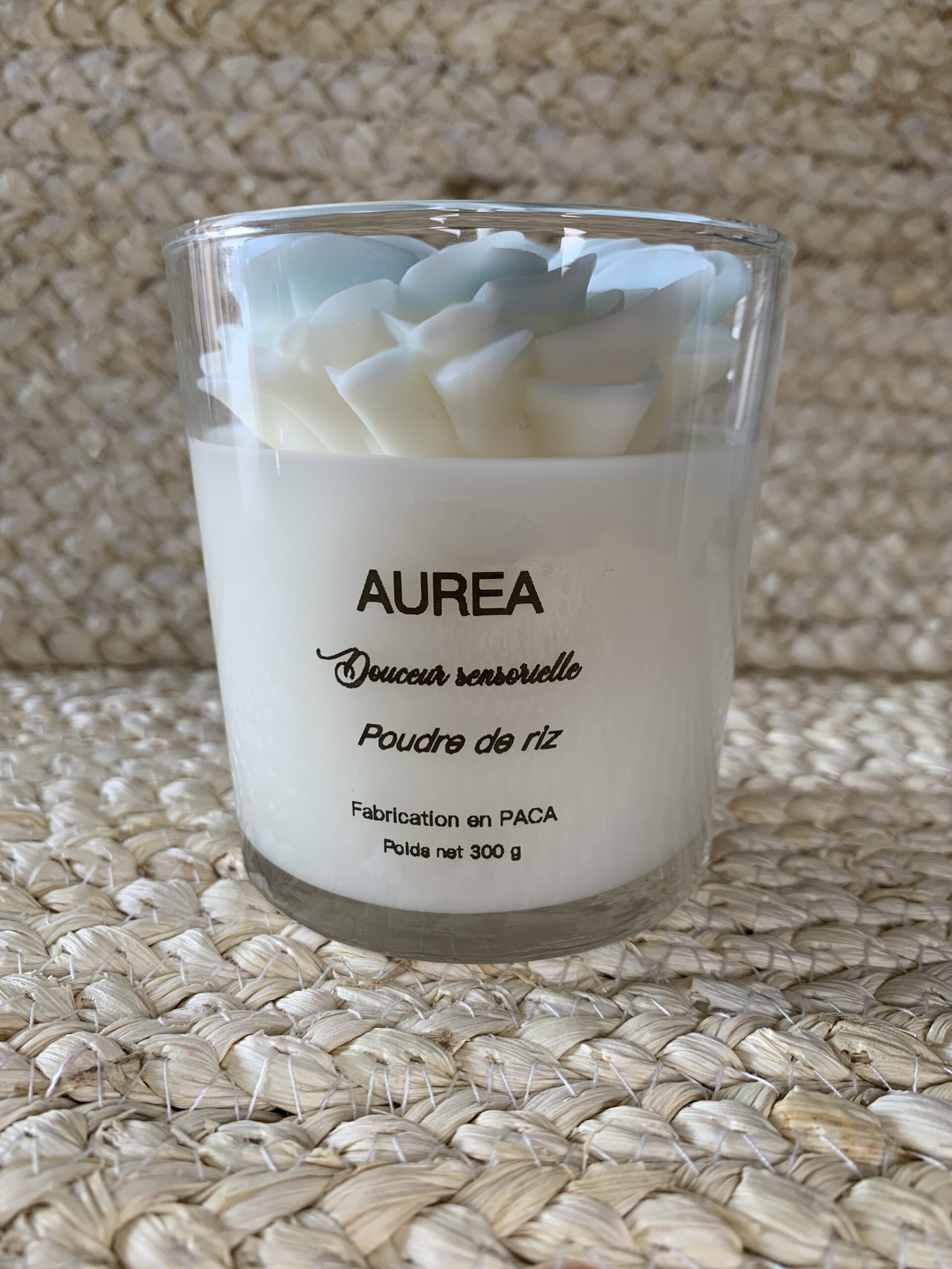 bougie poudre de riz ambiance cocooning Auréa des Sens