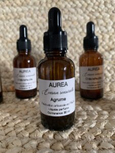 Liquide parfumé pour brûle-parfum Auréa des Sens avec flacon pipette