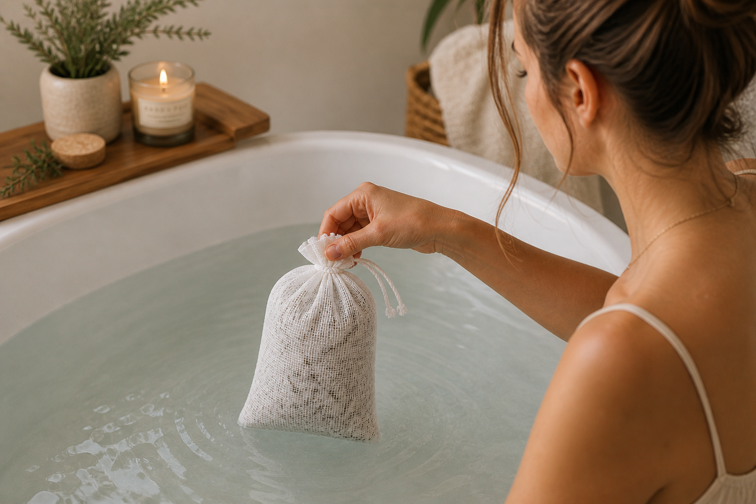 Rituel bain détente avec sel de bain Provence aux herbes du Var