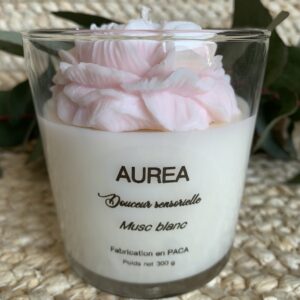 bougie parfumée musc blanc 300 ml