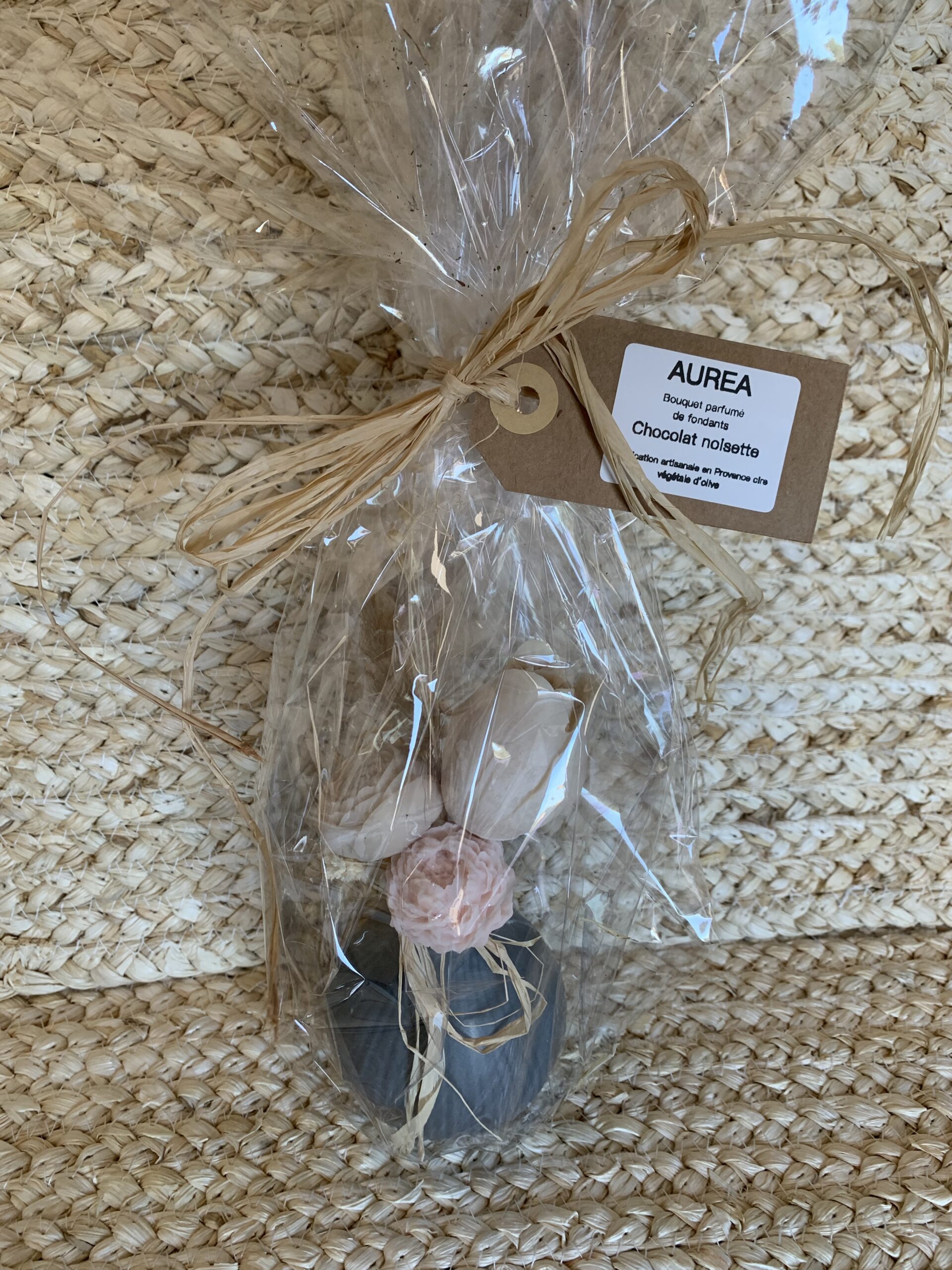 Mini bouquet parfumé Chocolat noisette emballé prêt à offrir
