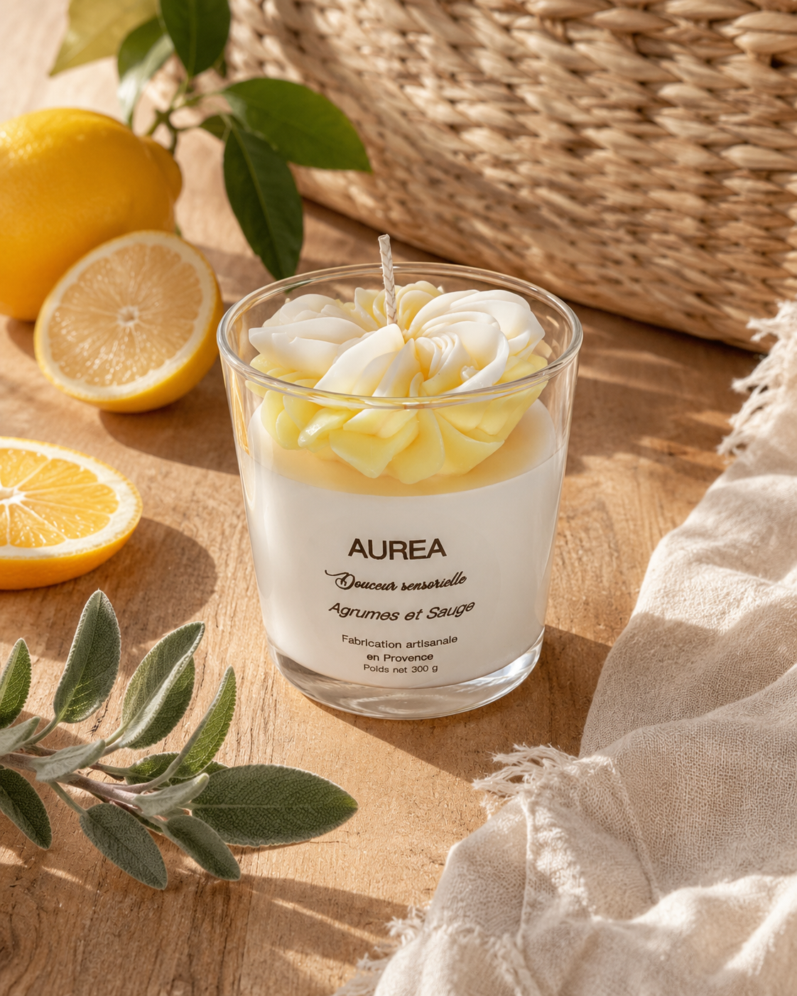 ougie agrumes sauge 300 g artisanale Auréa des Sens