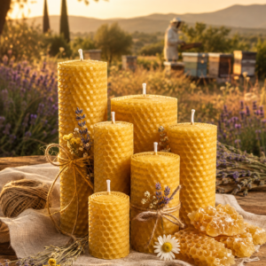 Bougies en cire d'abeilles