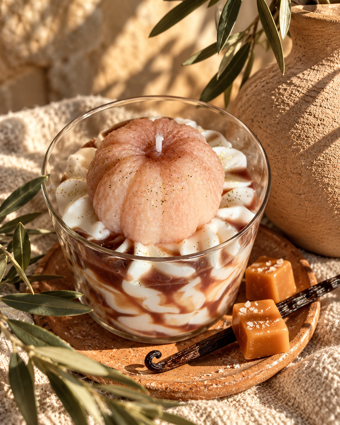Bougie Lueur d’Automne dans une ambiance Hygge du Sud