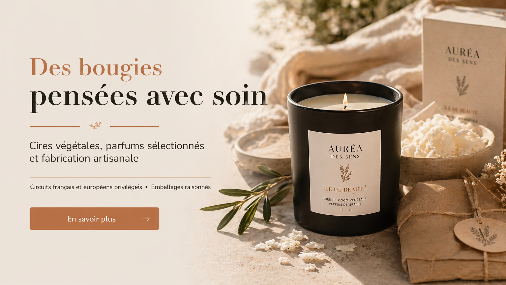 Bougie parfumée gourmande fraise chantilly fabriquée artisanalement
